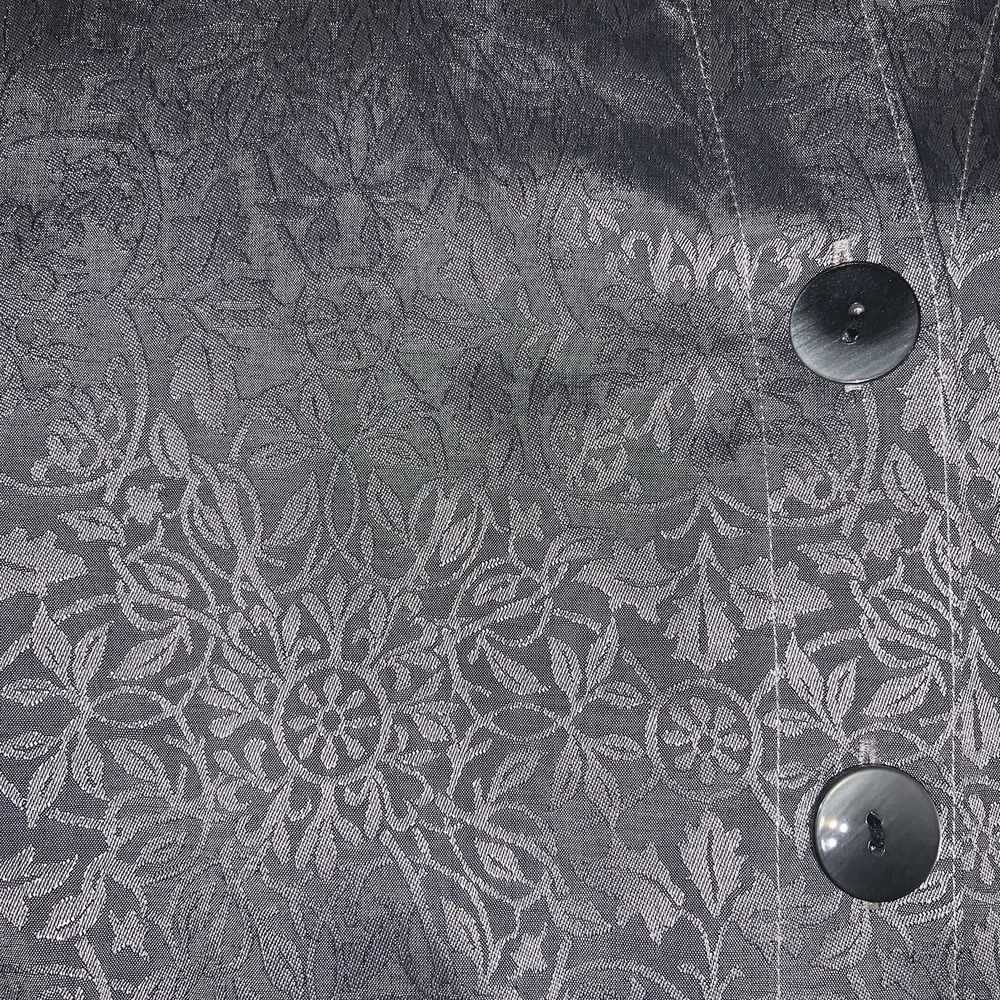 Westbound Sz 18 Wrinkle Free Silver Floral Jacquard 3/4 Sleeve‎ Tunic Shirt - Picture 6 of 7